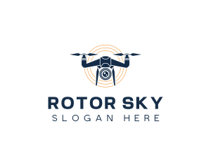 Drone Surveillance Camera logo design