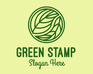 Organic Green Leaf logo design