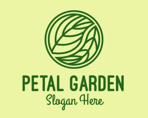 Organic Green Leaf logo design