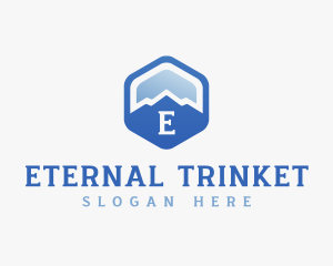 Mountain Hexagon Trekking logo design