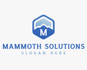 Mountain Hexagon Trekking logo design