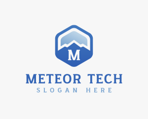 Mountain Hexagon Trekking logo design