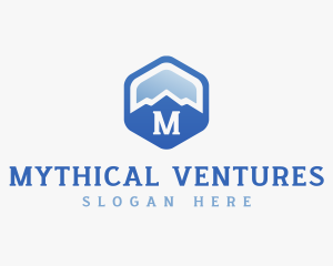 Mountain Hexagon Trekking logo design