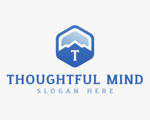 Mountain Hexagon Trekking logo design