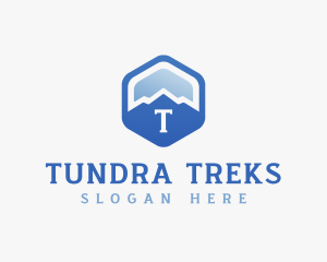 Mountain Hexagon Trekking logo design