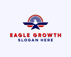 Eagle Wings Aviation logo design