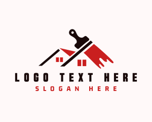 Roof Paint Brush logo