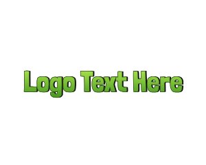 Green Cartoon Wordmark logo