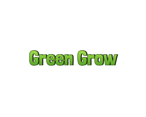 Green Cartoon Wordmark logo design