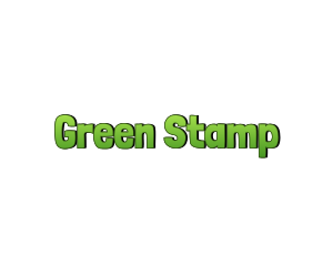 Green Cartoon Wordmark logo design