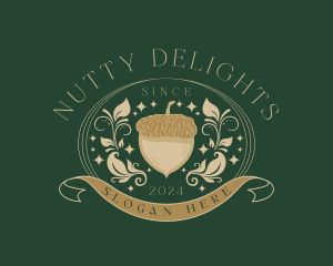 Organic Botanical Acorn logo design