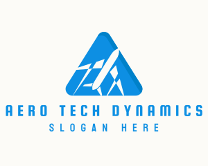 Airplane Triangle Airline logo design