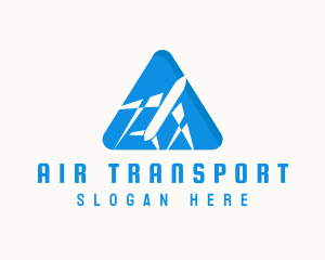 Airplane Triangle Airline logo design