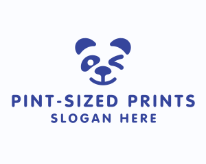 Cute Panda Wink logo