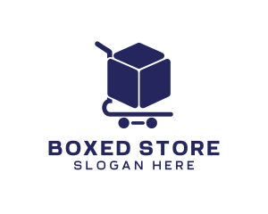 Box Shopping Cart logo design