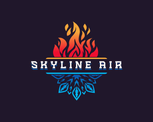 Snowflake Fire Burning logo