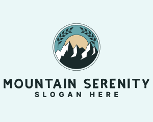 Mountain Landmark Leaf logo
