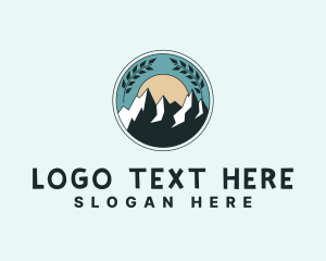Mountain Landmark Leaf logo