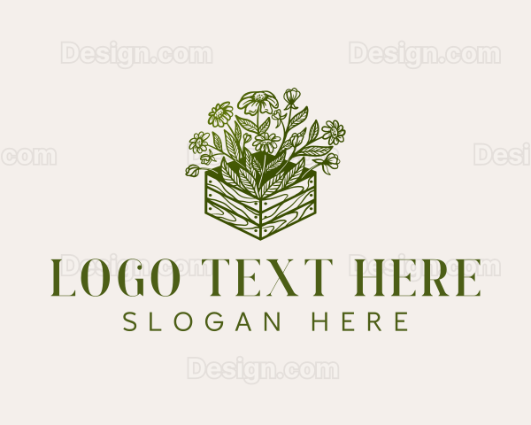 Garden Floral Leaf Logo