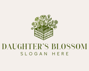 Garden Floral Leaf logo design