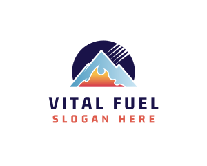 Industrial Fire Ice Thermal  logo design