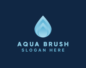 Blue Liquid Droplet logo design