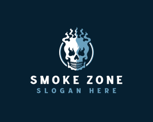 Smoke Skull Avatar logo design