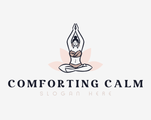 Lotus Meditation Wellness logo design