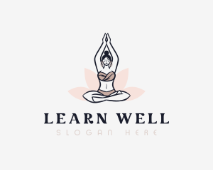 Lotus Meditation Wellness logo design