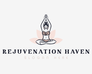 Lotus Meditation Wellness logo design