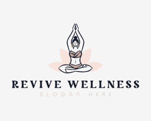 Lotus Meditation Wellness logo design