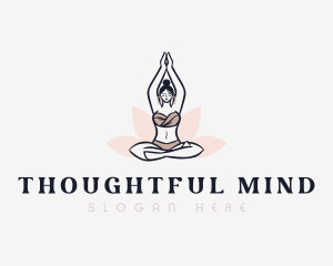 Lotus Meditation Wellness logo design