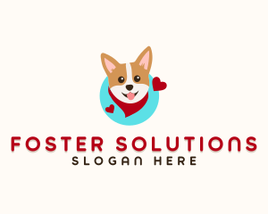 Corgi Dog Scarf logo
