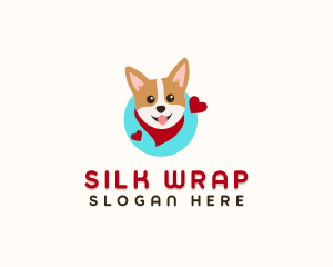 Corgi Dog Scarf logo