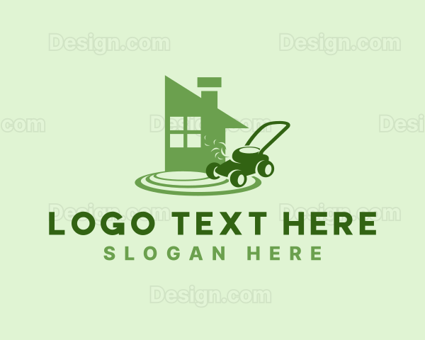 Home Grass Lawn Mower Logo