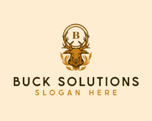Elegant Buck Deer Ornament logo