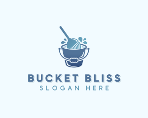 Cleaning Bucket Housekeeping logo design