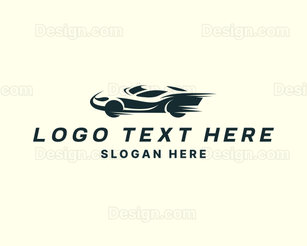 Fast Racing Car Logo