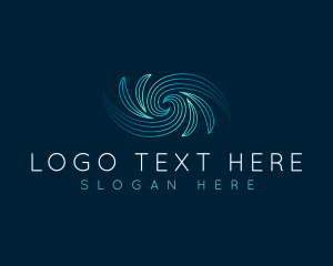 Abstract Wave Vortex Logo