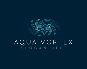 Abstract Wave Vortex logo design