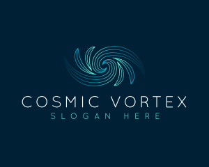 Abstract Wave Vortex logo design