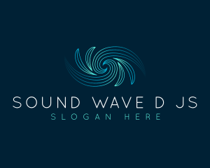 Abstract Wave Vortex logo design