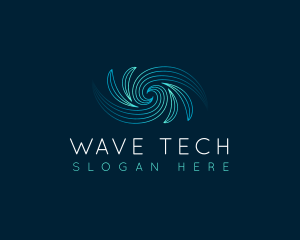 Abstract Wave Vortex logo design