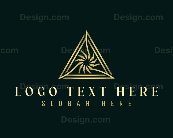 Luxury Vortex Triangle Logo
