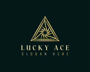 Luxury Vortex Triangle logo design