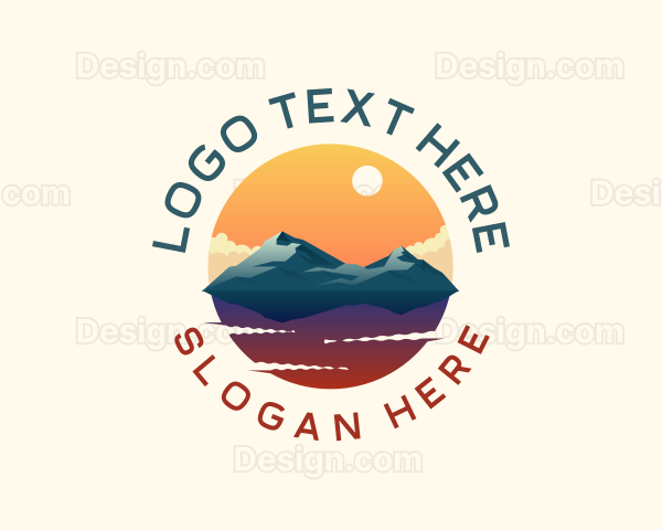 Mountain Peak Scenery Logo