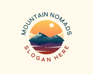 Mountain Peak Scenery logo design