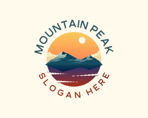 Mountain Peak Scenery logo design