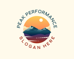 Mountain Peak Scenery logo design