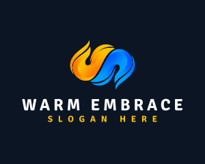 Cold Fire Ventilation logo design